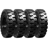 cat tl-642 set of 4 13.00-24 non-directional mounted extreme duty solid rubber tires