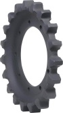 cat 304 track sprocket 19 teeth - 9 bolt hole