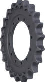 cat e70 track sprocket 25 teeth - 12 bolt hole