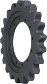 new holland e80 track sprocket 21 teeth - 12 bolt hole (rubber or steel tracks)