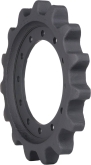 cat 259b3 track sprocket 15 teeth - 12 bolt hole