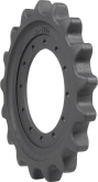 cat 289c track sprocket 17 teeth - 12 bolt hole