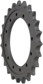 bobcat 325d track sprocket 21 teeth 12 bolt hole