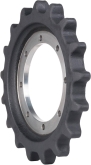 case tv370 track sprocket 17 teeth 8 bolt hole