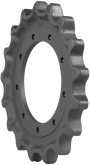 kubota svl95-2s track sprocket 17 teeth 9 bolt hole