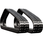 bobcat t64 set of 2 13" heavy duty sawtooth tread rubber tracks (320x86bx50)