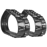 gehl rt165 set of 2 16" heavy duty block tread rubber tracks (400x86bx49)