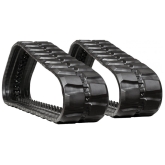 case tr320 set of 2 16" standard duty block tread rubber tracks (400x86bx55)