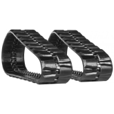 mustang mtl20 set of 2 18" heavy duty block tread rubber tracks (450x100x48)