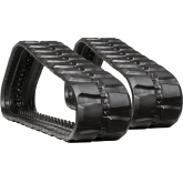 bobcat 864 set of 2 18" heavy duty block tread rubber tracks (450x86bx52)