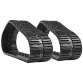 new holland c185 set of 2 18" heavy duty multi-bar tread rubber tracks (450x86bx55)