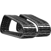 cat 257b set of 2 15" heavy duty multi-bar tread rubber tracks (381x100.5x42)