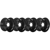 gehl 553 set of 4 titan wheels 8x15 6x6 bolt reversible dual valve for 27x10.5-15 skid steer tires