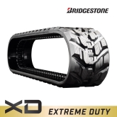 airman ax36ucgl set of 2 12" bridgestone extreme duty block tread rubber tracks (300x52.5nx86) tri tech