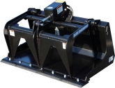 mini skid steer grapple bucket | blue diamond