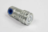 coupler, female flat face 3/8" pipe thread w/ 90 degree angle