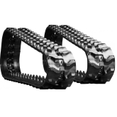 bobcat e10 set of 2 7" standard duty wave tread rubber tracks (180x72x39)