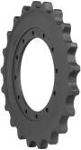 cat 308c track sprocket 21 teeth - 12 bolt hole