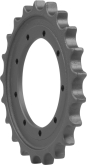 yanmar vio35-5 track sprocket 21 teeth - 9 bolt hole