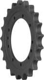 kubota kx030-3 track sprocket 21 teeth - 11 bolt hole