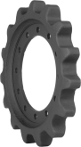 cat 239d3 track sprocket 15 teeth - 12 bolt hole