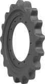 cat 279c track sprocket 17 teeth - 12 bolt hole