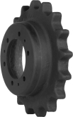 bobcat t250h track sprocket 17 teeth - 6 bolt hole (3" drive motor)