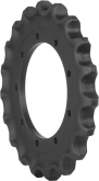 kubota u45-3ss track sprocket 21 teeth 9 bolt hole