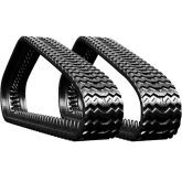 new holland c175 set of 2 13" heavy duty sawtooth tread rubber tracks (320x86bx50)