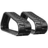 case tr320 set of 2 18" standard duty block tread rubber tracks (450x86bx55)