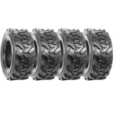 set of 4 12x16.5 skid dawg 12-ply skid steer heavy duty tires