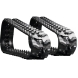 takeuchi tb008 set of 2 7" standard duty wave tread rubber tracks (180x72x39)