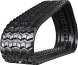 bobcat t190 set of 2 16" camso heavy duty sawtooth tread rubber tracks (400x86bx49)