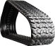 bobcat t190h set of 2 16" camso heavy duty sawtooth tread rubber tracks (400x86bx49)