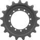 cat 289c2 track sprocket 17 teeth - 12 bolt hole