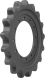 cat 289d track sprocket 17 teeth - 12 bolt hole