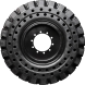 cat th-580 set of 4 14.00-24 (10 bolt hole) extreme duty solid rubber tires