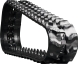 bobcat 418 set of 2 7" standard duty wave tread rubber tracks (180x72x39)