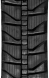 hitachi ax16-2n set of 2 9" heavy duty mx tread rubber tracks (230x48x66)