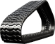 cat 239d3 set of 2 13" heavy duty sawtooth tread rubber tracks (320x86bx49)