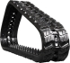 bobcat t66 set of 2 13" heavy duty z tread rubber tracks (320x86x50)