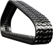 bobcat t64 set of 2 13" heavy duty sawtooth tread rubber tracks (320x86bx50)