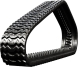 bobcat t66 set of 2 13" heavy duty sawtooth tread rubber tracks (320x86bx50)