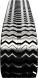 wacker st28 set of 2 13" standard duty sawtooth tread rubber tracks (320x86bx52)