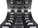 cat 287 set of 2 18" heavy duty multi-bar tread rubber tracks (457x101.6x50)