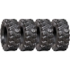 set of 4 12x16.5 camso sks 753 12-ply skid steer tires