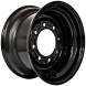 case 430 set of 4 titan wheels 16.5x8.25 - 4 3/8" offset 8x8 black for 10-16.5 tires