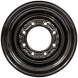 komatsu sk714-5 set of 4 titan wheels 16.5x8.25 - 4 3/8" offset 8x8 black for 10-16.5 tires