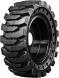 set of 4 36.5x12-20 (14-17.5) solid traxter skid steer tires with 8x8 bolt rims