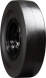 set of 4 33x12-20 (12-16.5) extreme duty traxter smooth solid rubber skid steer tires - 8x8 bolt rim